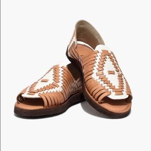 CHAMULA x MADEWELL OPEN TOE HUARACHES SIZE 8